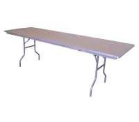 8' Wooden Banquet Table