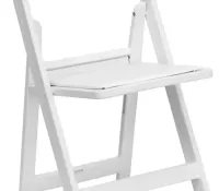 White Padded Garden Chair